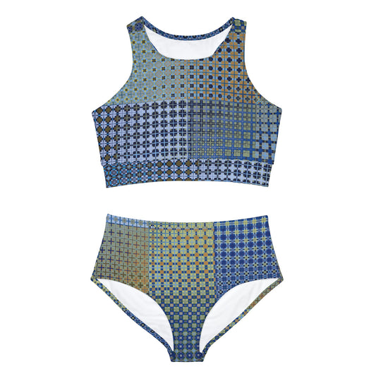 Sporty Bikini Set "FREQUENCY" col Blue jeans