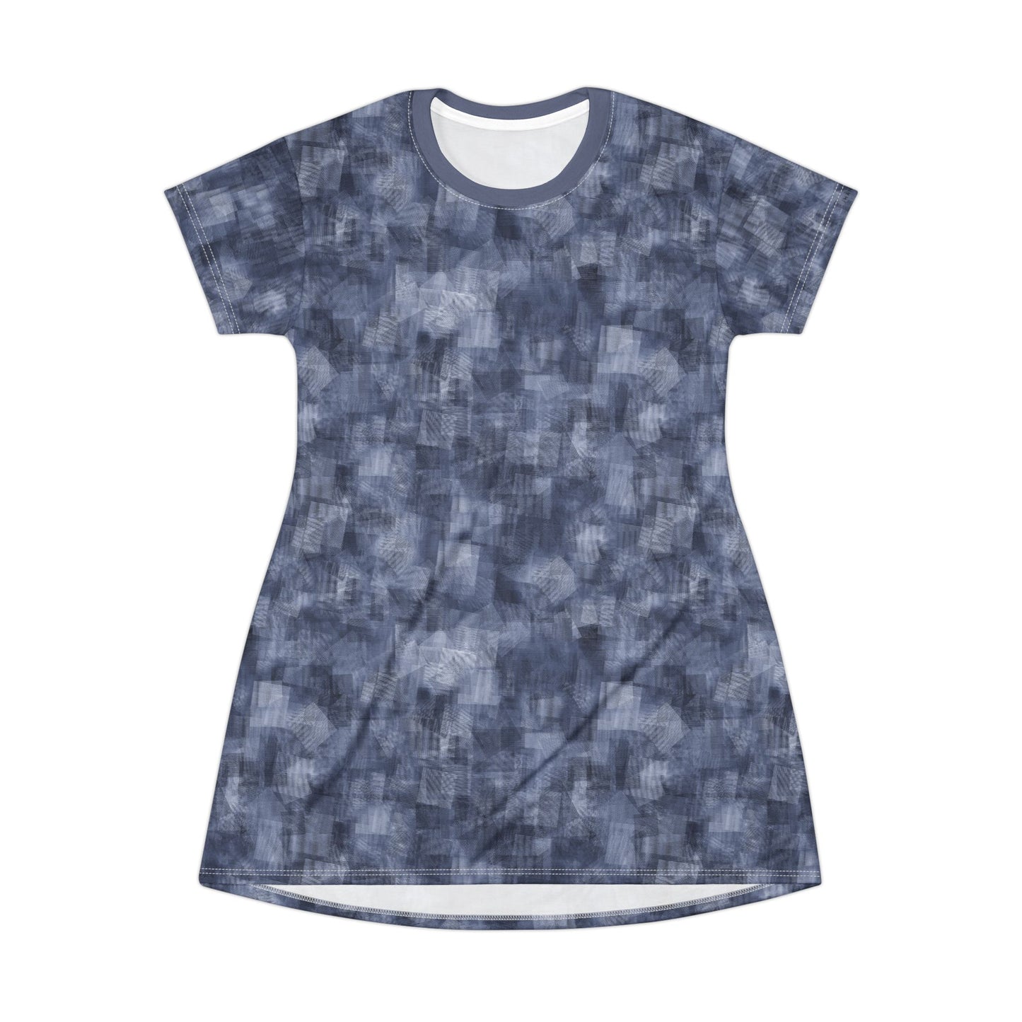 Casual Comfort T-Shirt Dress "MOIRE" col. Navy