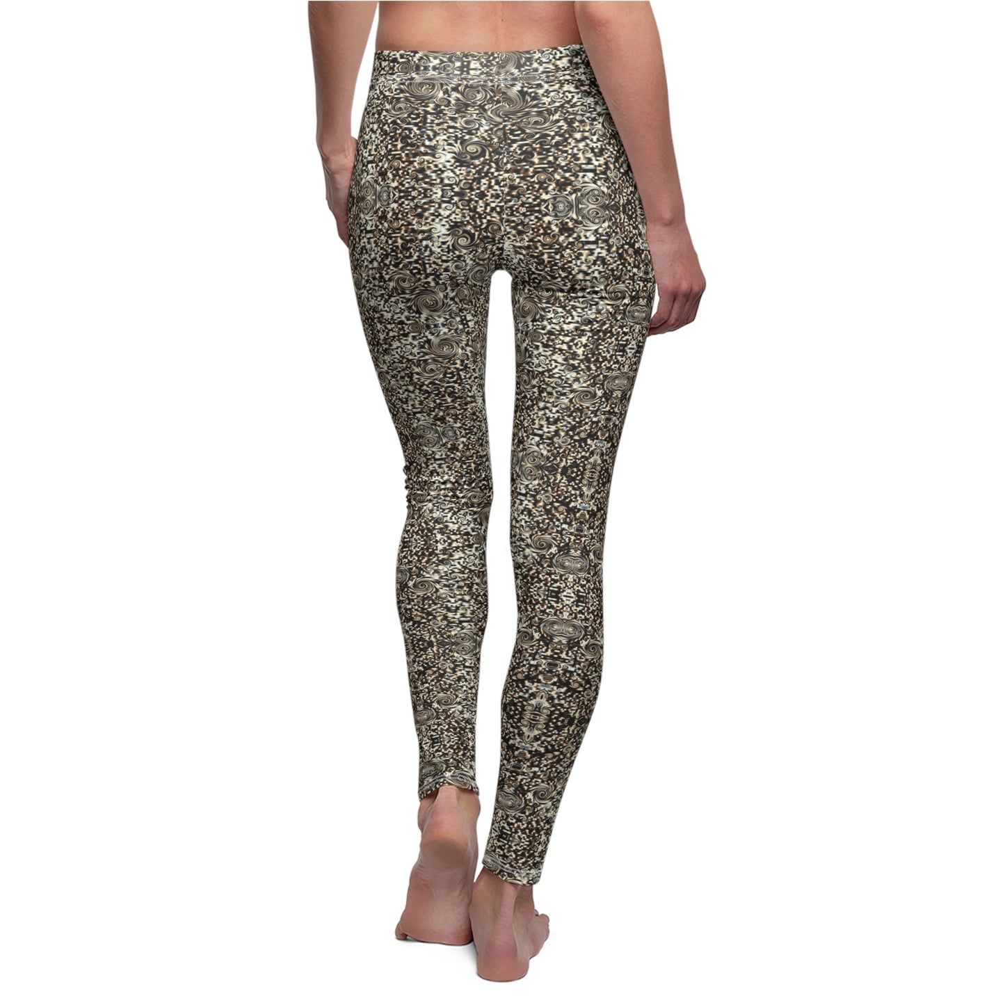 Women's Cut & Sew Casual Leggings "SWIRLS"